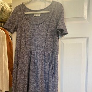 Saturday Sunday Blue and White Shortsleeved Dress Size M